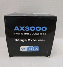 AX3000 WiFi 6 Range Extender Booster - Dual Band 2.4/5GHz, Gigabit Ethernet.