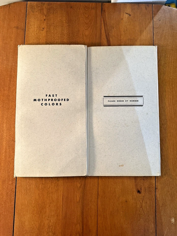 Vintage 1970s PATERNA PERSIAN YARN SAMPLE BOOK Wool Thread COLOR CARD NO. W-45A - Image 2 of 4