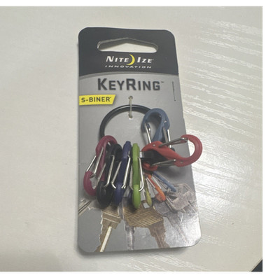 Nite Ize S-Biner Multicolor Key Ring 7 Piece Plastic Steel Solid One Size