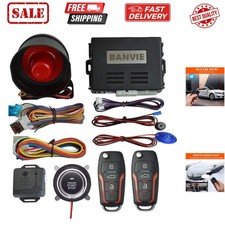 Car Keyless Entry Security Alarm System    Remote Engine Start Starter    P...