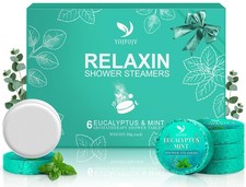 Vapor Shower Steamers Aromatherapy - 6 Pack 1 Count Pack of 6 , White