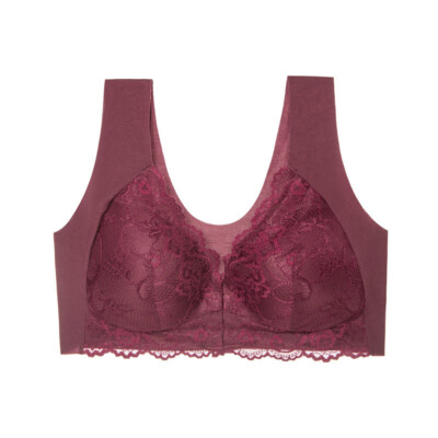 Push Up Bra Women Front Closure Wireless Lingerie Bras Lace Bralette Underwear §