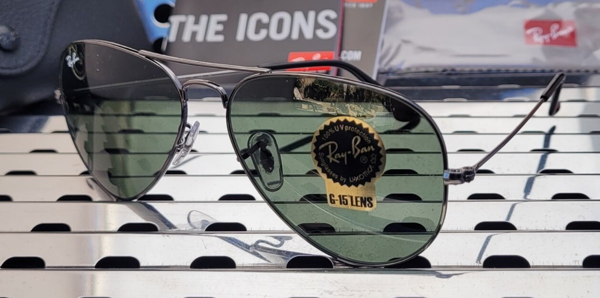 New Ray Ban RB3025 W0/879 Aviator Large Sunglasses Gunmetal
