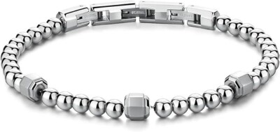 Brosway Armband Herren Stahl versilbert Coll. RIPTIDE Kugeln _BTD032