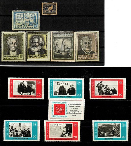 DDR Spendenmarken 1950er und 1970er Jahre