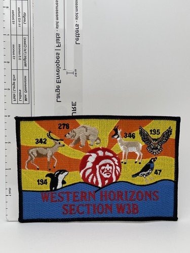 BSA Boy Scout OA Section W-3B Section Back Patch Jacket Patch W3B