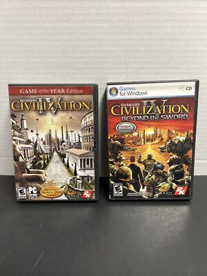 Sid Meier s Civilization IV Complete + Beyond The Sword Lot 2 PC Computer Games