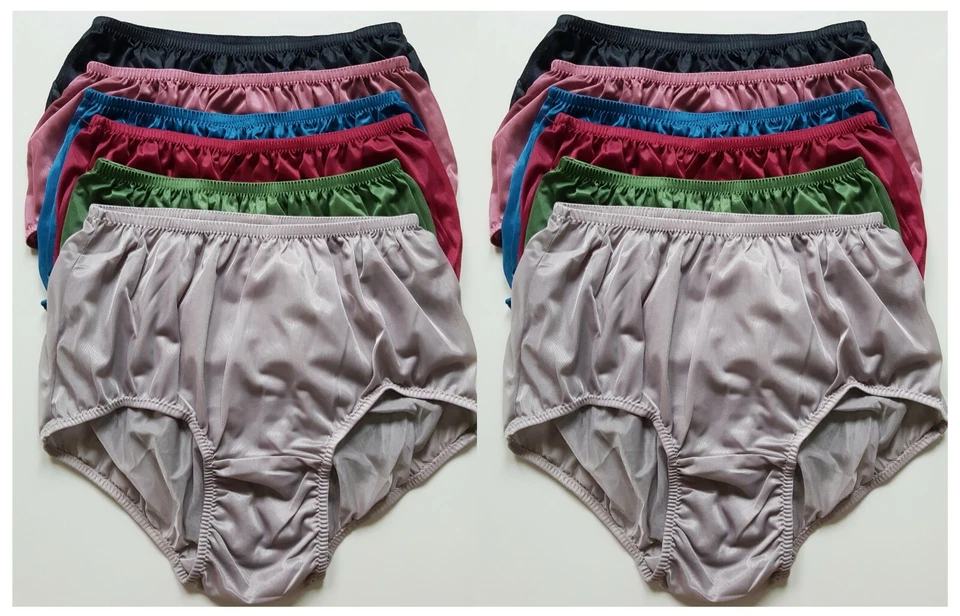 Plus Size XXXL US10 Nylon Panties Briefs Underwear Unisex Soft Comfort Loose Lot - Image 4 of 4