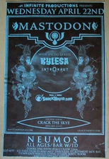 Mastodon Poster 2009 Original Concert Show Flyer w/Kylesa