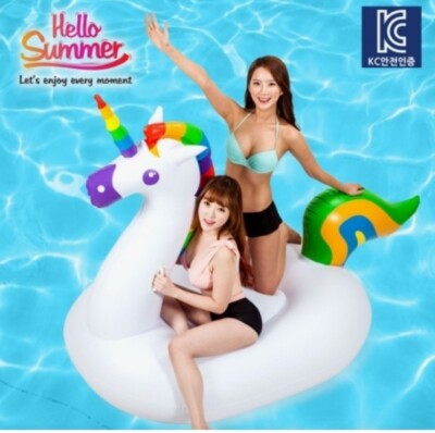 Unicorn Inflatable Float Pool Raft HUGE 80'' Jumbo Unicorn Beach