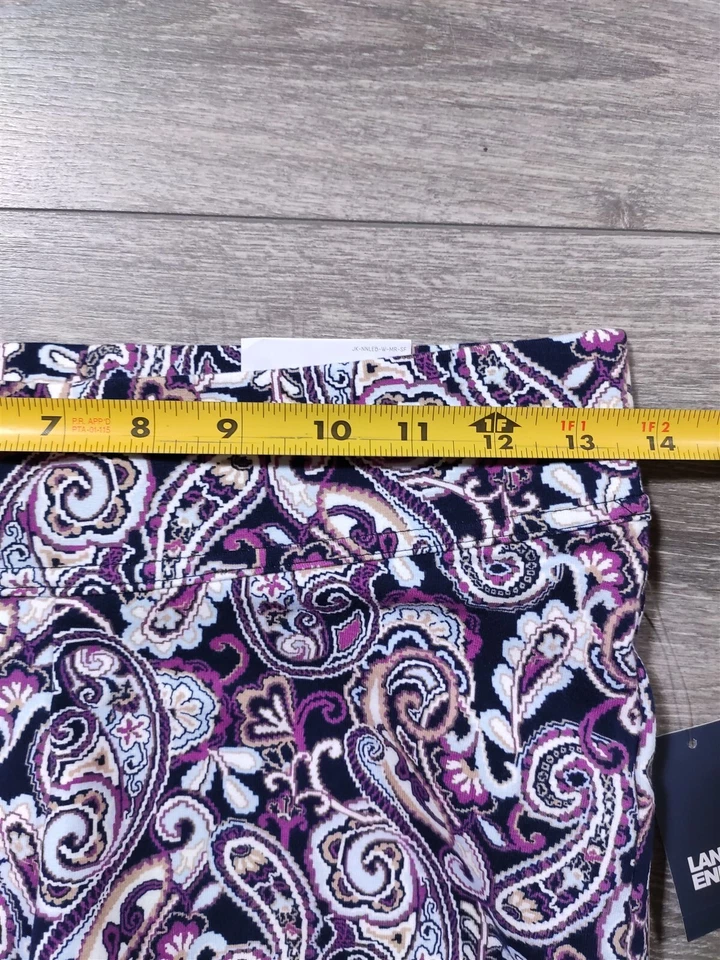 Leggings Lands End para mujer X-Pequeños 2-4 púrpura cachemir estrellas de mar pantalones tiro medio Foto 4 de 4