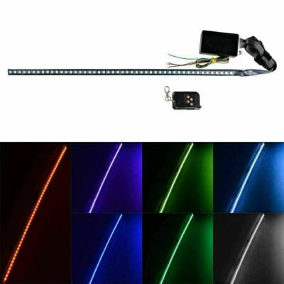GTinthebox RGB LED Knight Rider Scanner Light Bar – Remote Controlled, 24" Strip For Grille Or Under Hood