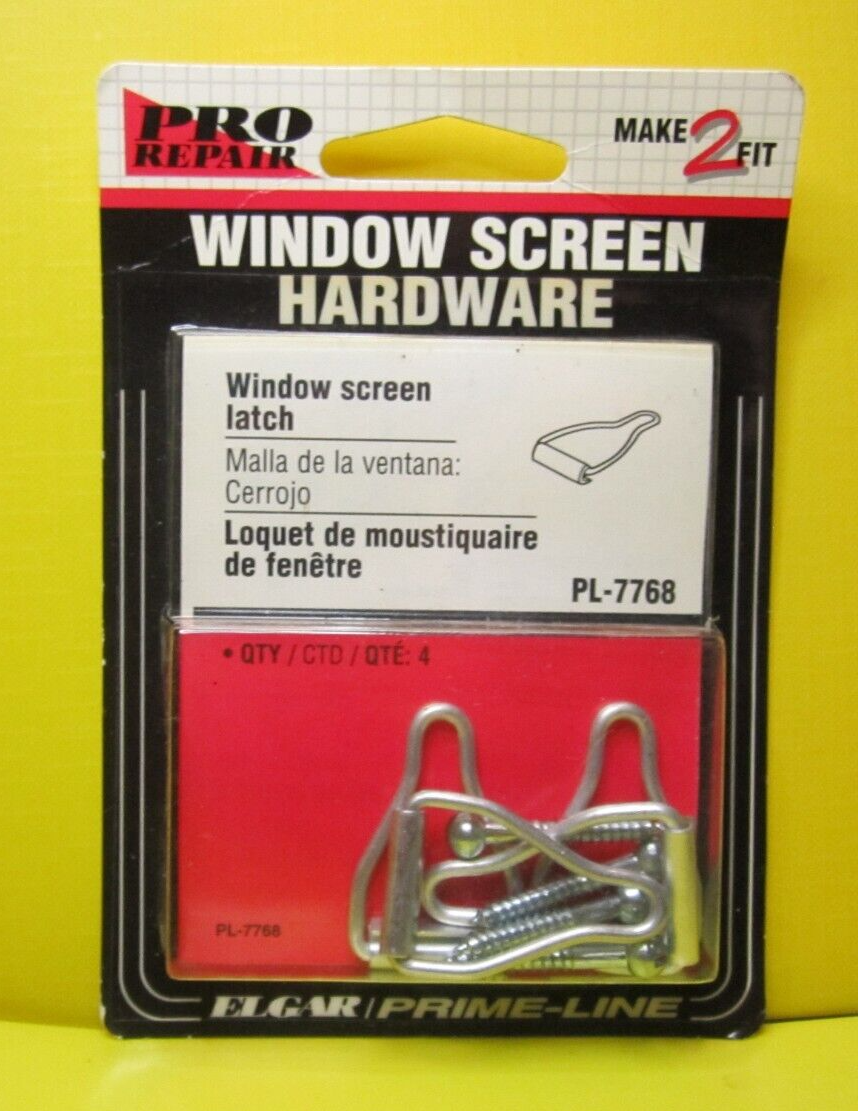 Prime Line PL7760 Window Screen Hangers & Latches - 2 Pack, Aluminum, For 7/16 Inch Frames - View #3