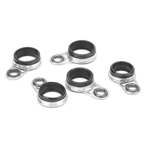 33Pcs Fishing Rod Guides Eyes Ring Raft Line Ring Fishing Rod Building HG - Picture 14 of 22