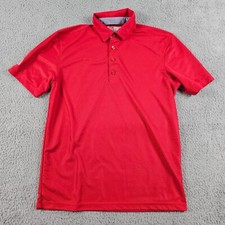 Chic Fil A Shirt Mens Medium Red Polo Employee Uniform Workwear OOBE Team Style