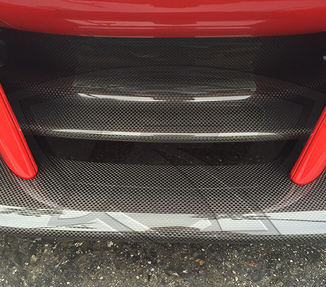 Ferrari 488 GTB & 488 Spider Carbon Fiber Front Central Aero Splitter