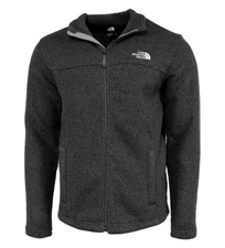 Mens The North Face Leo Sweater Full Zip Fleece Jacket Black NF New