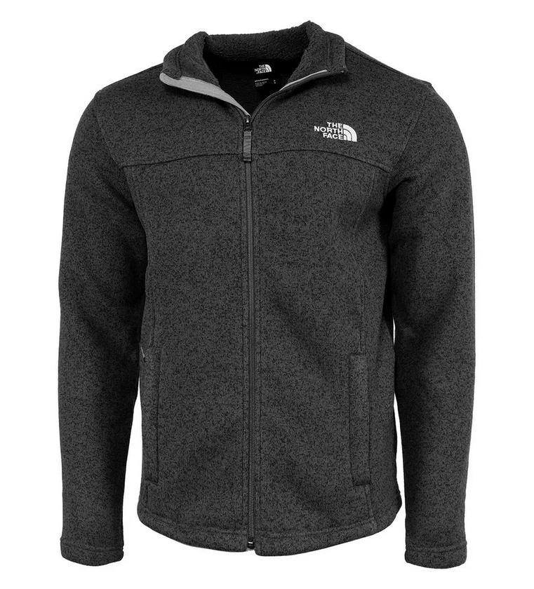 Mens The North Face Leo Sweater Full Zip Fleece Jacket Black NF New