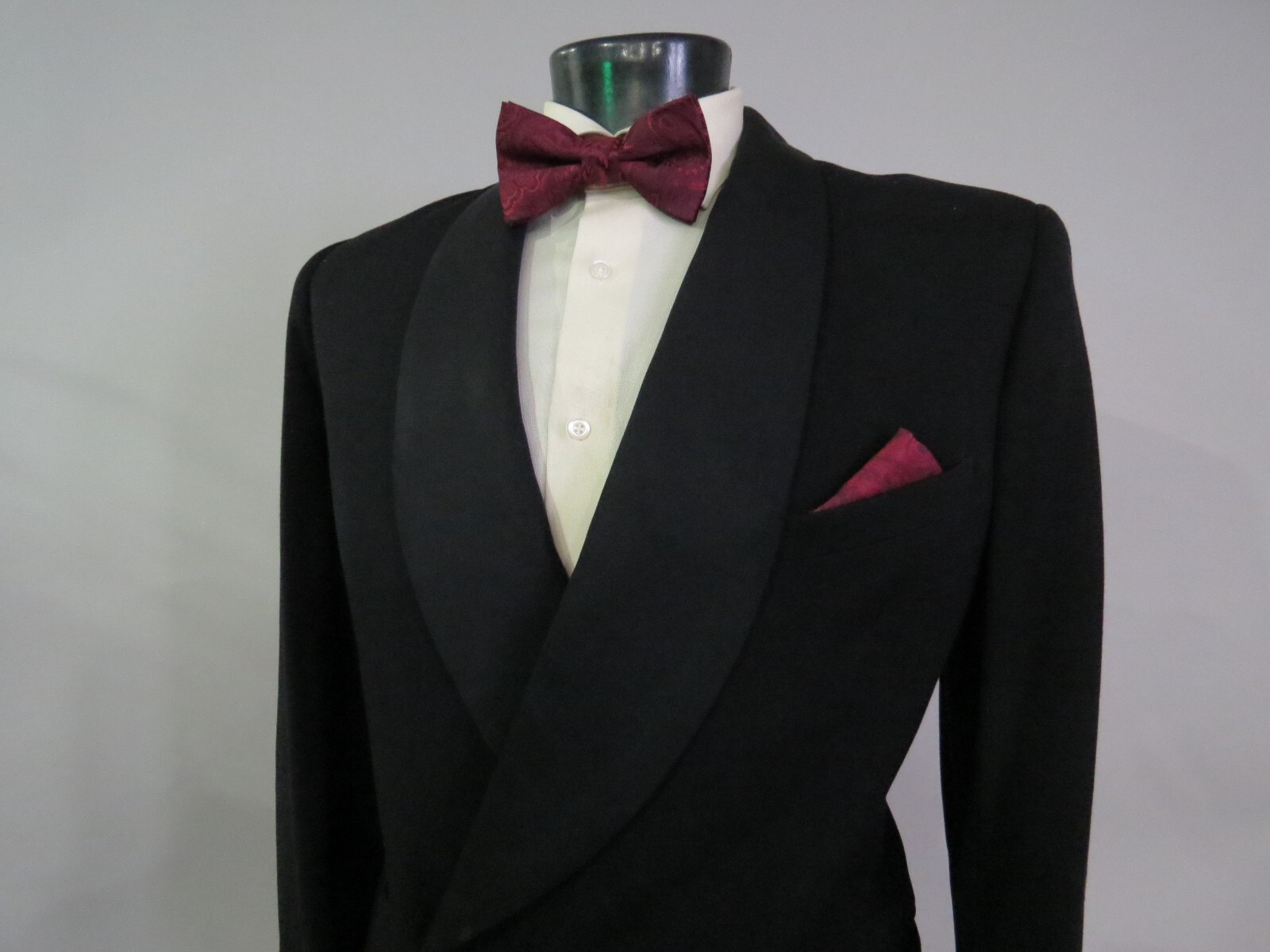 FILA Giacca smoking vintage 1954 Hector Powe Regent ST Savile Row London collo scialle 42 R