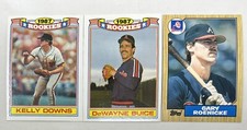 1987 Topps Baseball Buice, Downs, & Roenicke Rookie Cards
