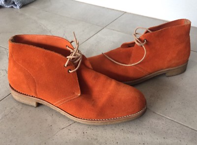 orange desert boots
