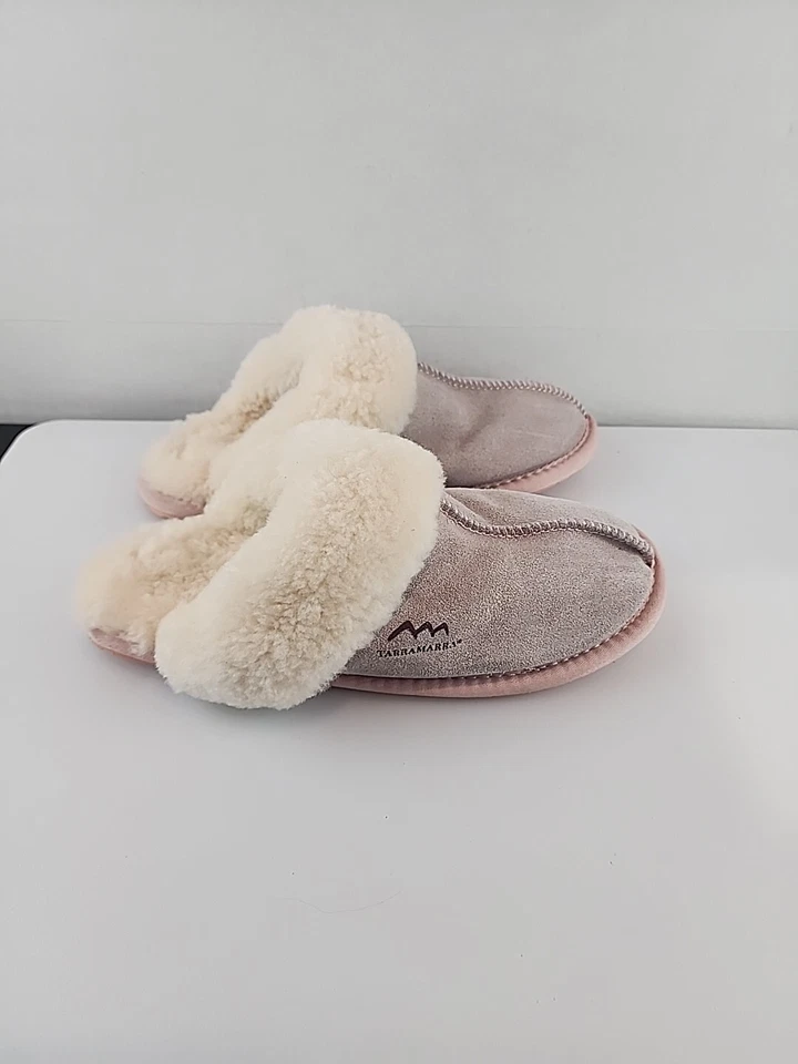  Tarramarra Rosa Scuff Zapatillas Piel de Oveja para Mujer Beige/Rosa 6 Foto 2 de 4