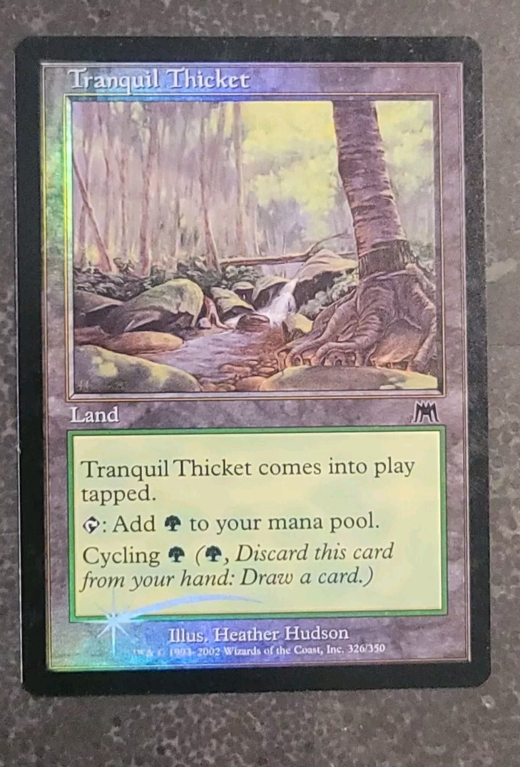 Tranquil Thicket Onslaught FOIL LP clouding MTG Magic the Gathering #1