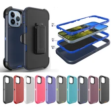 Heavy Duty Defender Rugged Holster Case for iPhone 15/15 Plus/15 Pro/15 Pro Max