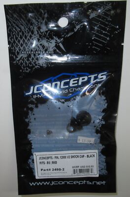 JConcepts Fin 12mm V2 Shock Cap (Black) Fits- B6/B6D #2490-2 | eBay