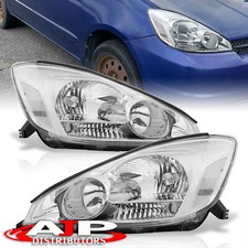 Chrome Housing Clear Oe Style Headlights Lamps Lhrh For 2004-2005 Toyota Sienna