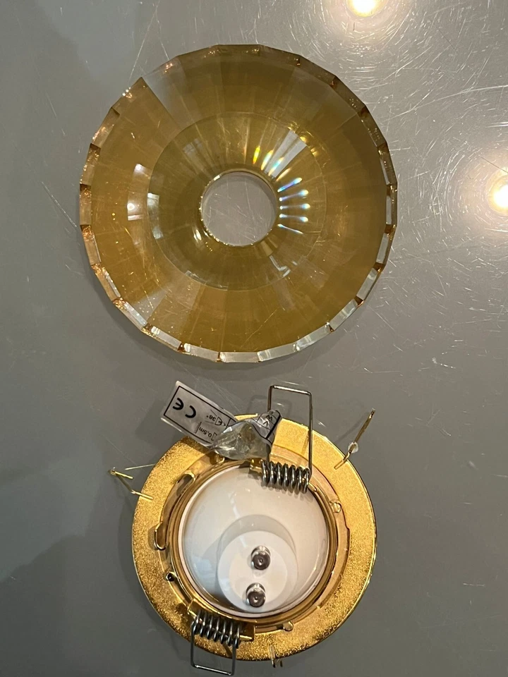 Swarovski Modern Light Crystal Lamp Gold Lighting Original. Price for 1 pc. - Image 2 of 4