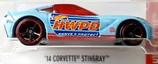 Hot Wheels 2017 HW Rescue '14 Corvette Stingray Blue Police Car 1:64 DTY04