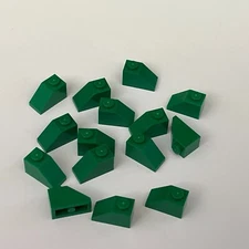 Lego 3040 Green Replacement Parts Pieces Lot of 15