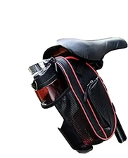 New CamGo Mountain Bike Saddle Bag Black / Blue Waterproof Water Bottle Bag Nice