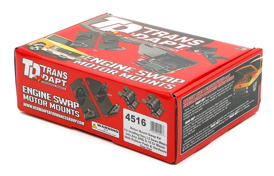 Trans-Dapt Performance 4516 Fits Chevy LS Series into S10, S15 (2WD) - Motor Mou - Image 3 of 4