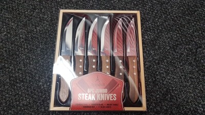 Apetit 6pc jumbo style steak knifes new