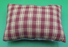 Vintage Doll Pillow Handmade Plaid Country Style 4.5" X 6" — photo 2