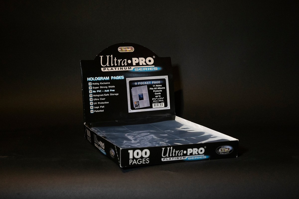Ultra Pro Platinum Series 9-Pocket Trading Card Pages - 100 Clear Pages-480239