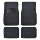 Dark Gray Car Floor Mats Liner Pads Utility Mat Standard Fit 4pc Auto Interior