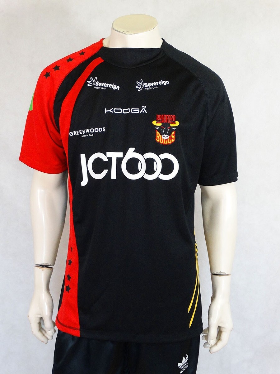 POLO ISC RUGBY LEAGUE BRADFORD BULLS MAILLOT TAILLE HOMME GRAND