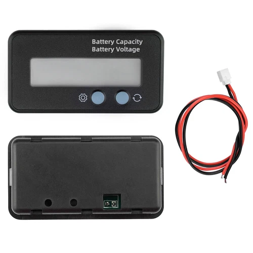 2x Grün DC6-100V LCD Digital Batterie Kapazität Monitore Anzeige Spannungsmesser - Bild 22 von 23