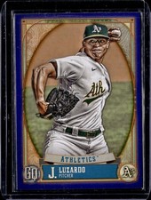 2021 Topps Gypsy Queen Indigo Parallel #31 Jesus Luzardo 182/250 athletics