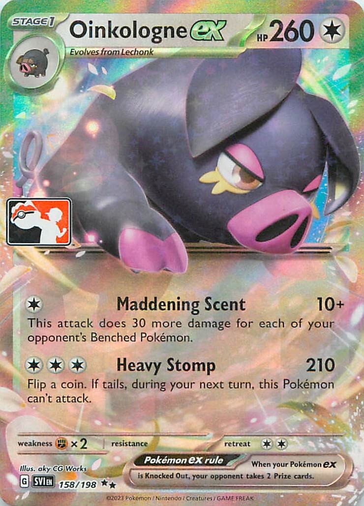 Oinkologne ex 158/198 Prize Pack Series Cards Holo NM