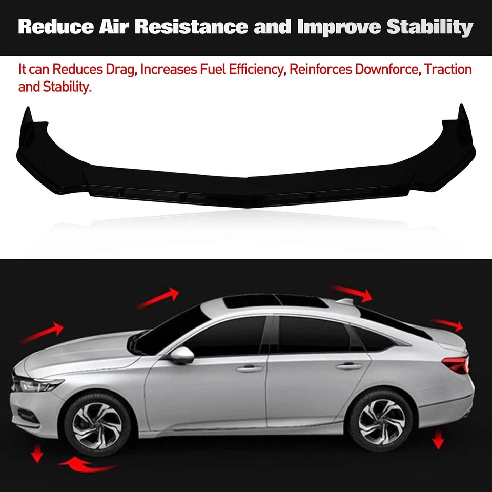 For Scion xB &Si 78.7" Side Skirt Rear Front Bumper Lip Splitter Foto 3 de 4