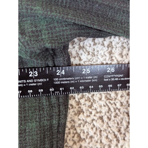 Levi's Relaxed Fit Flannel Shirt Two Pocket Green Plaid XL Tartan - Picture 8 of 10