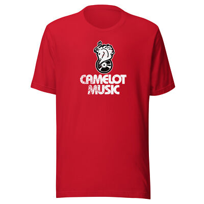 Camelot Music Retro 1980s T Shirt | Vintage Mens & Women's Old School Tee