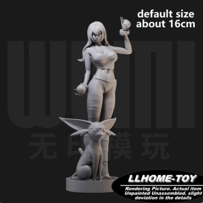 Game Character GYM Leader Psychic Monster Resin 3D Print GK Figure DIY Model