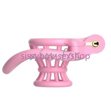 Girdle Chastity Cage for Men Lightweight Sissy Lock Device with 4 Size Ring