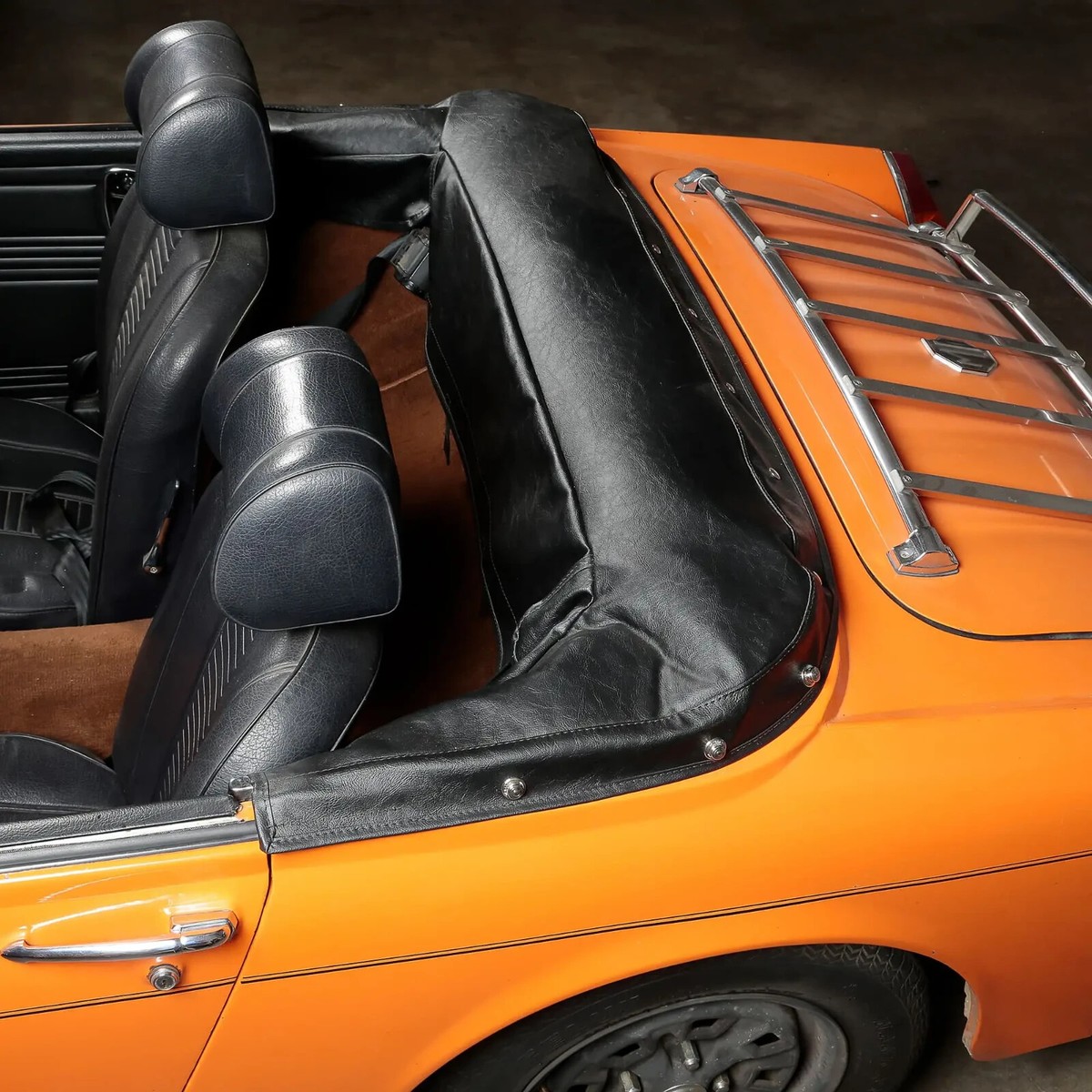 New Black Convertible Top Cover 1/2 Tonneau Cover MG Midget 1969