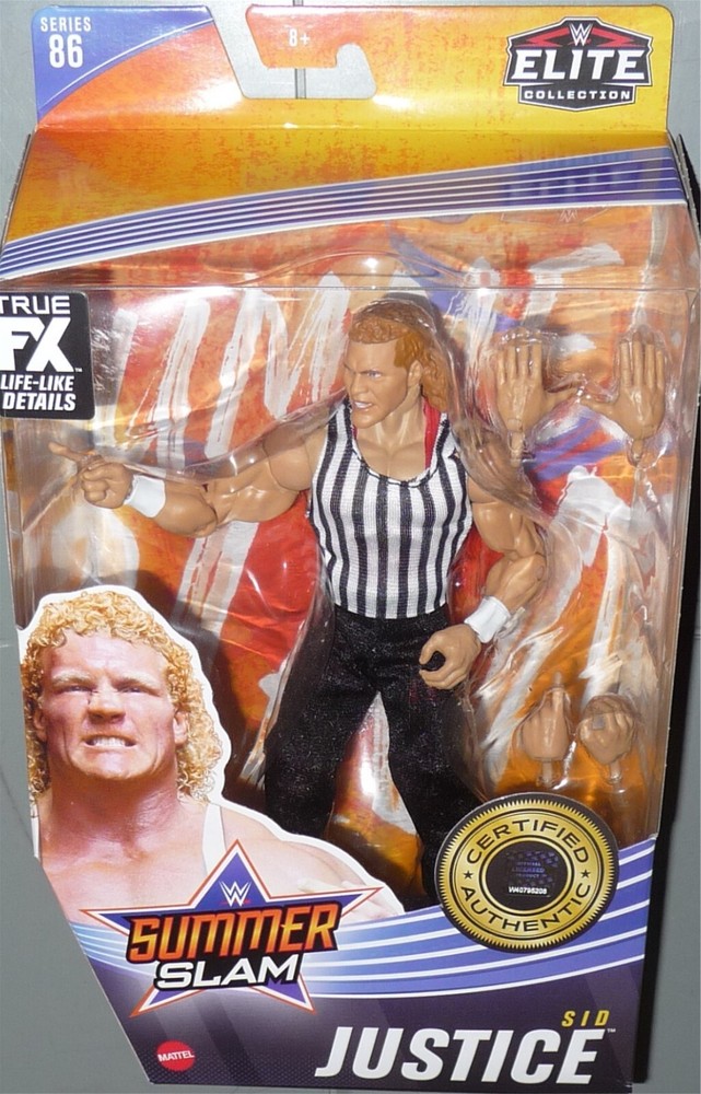 SID JUSTICE - WWE Mattel Elite Series 86 SummerSlam Wrestling Action Figure Toy